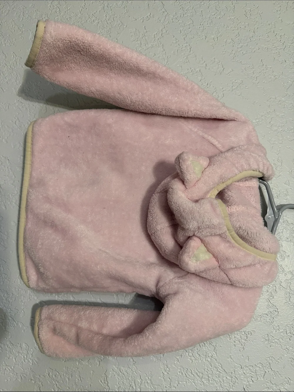 Columbia Light Pink and Cream Plush Hooded Jacket